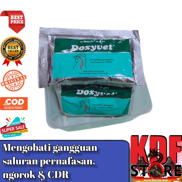 Doxyvet 50 gram obat CRD ayam unggas