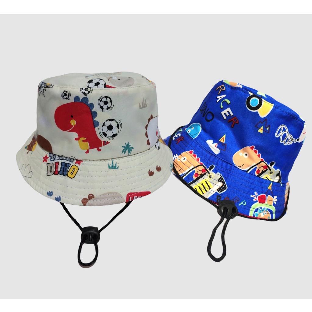 TOPI BUCKET SPIDER / TOPI BUCKET DINO /TOPI BUCKET DUA SISI BORDIR