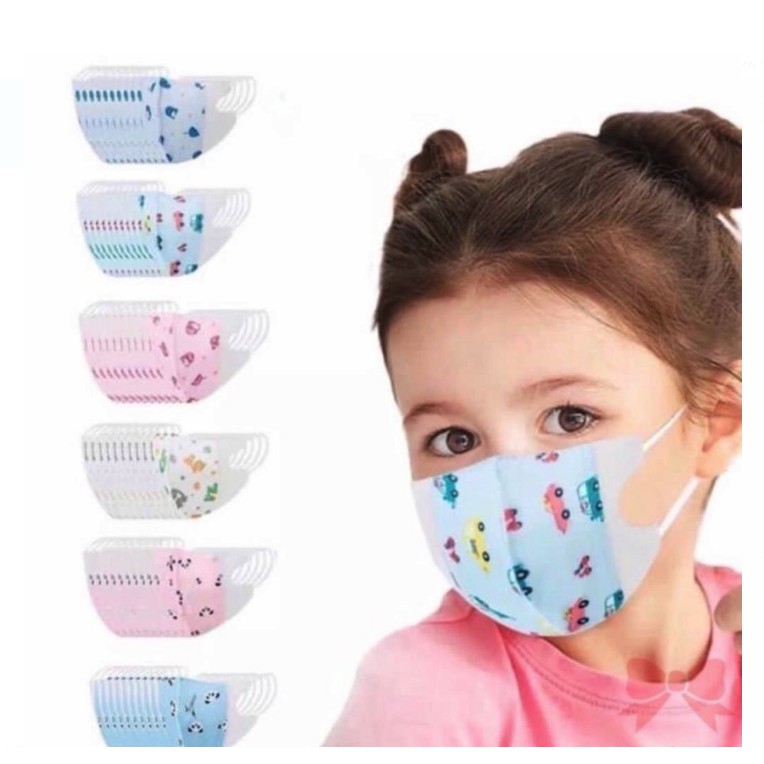 Masker Karakter Anak 3 Ply Per Box Murah