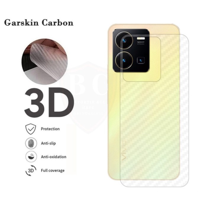 SKIN CARBON VIVO Y35 2022 - ANTI GORES BELAKANG VIVO Y35 2022