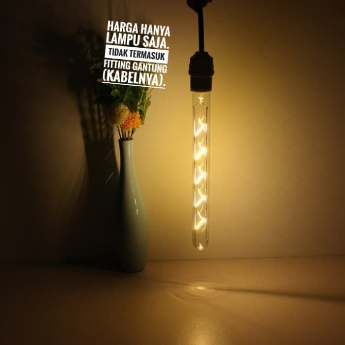 Lampu Edison Filamen Panjang Tabung Tube 4w LED 4 watt filament T30