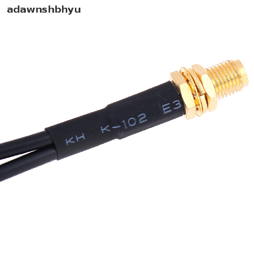 Adawnshbhyu 15cm sma female to 2x ts9 male plug y splitter Gabungan Kabel Kuncir rg174