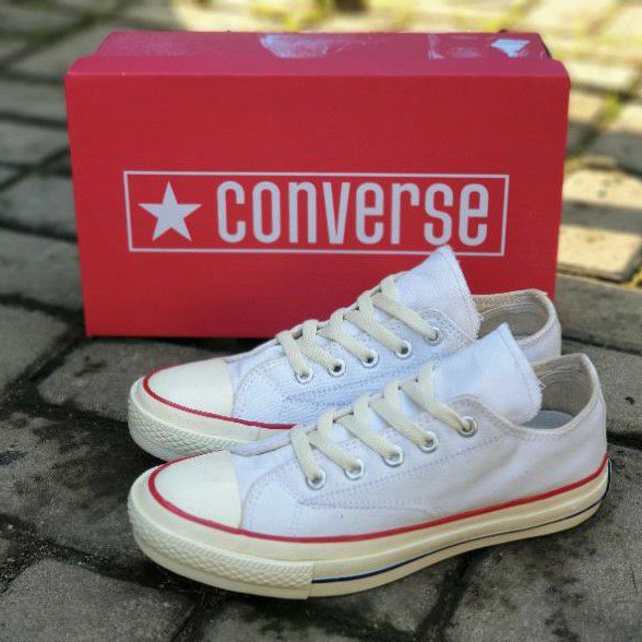 Sepatu Convers Allstar 70s Low  White Sol Bening Premium Made In Vietnam