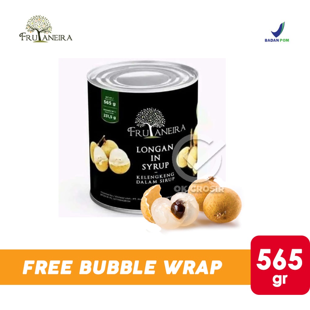 

Frutaneira Longan in Syrup / Kelengkeng Dalam Syrup (Kaleng 565 gr)