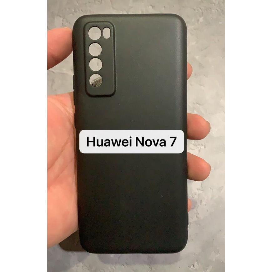 SoftCase Macaron Black Huawei Nova 7 9 Mate 40 P40 Pro TPU Full Black Protection Camera Non Slip