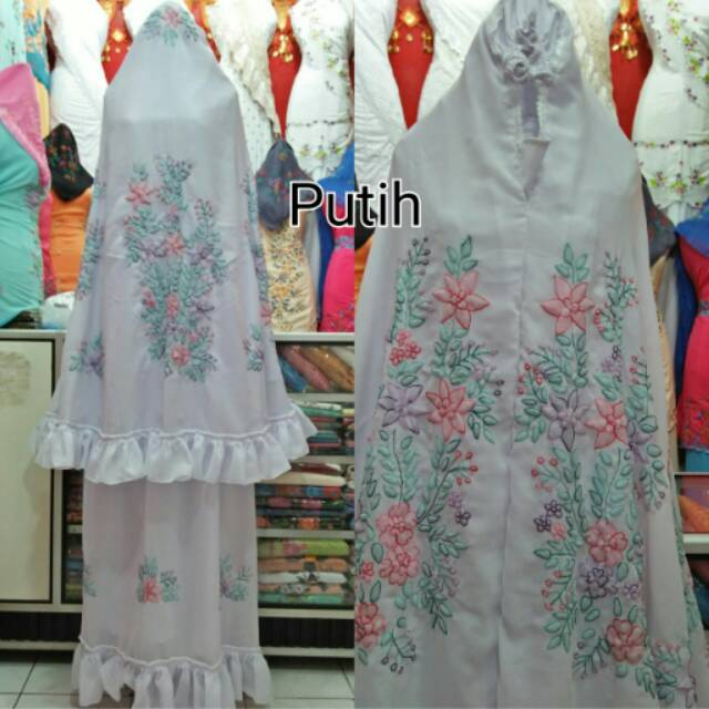Mukena sulam bayang