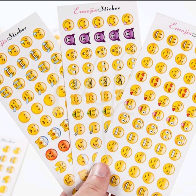 

[RT] 1 LEMBAR STICKER EMOTICON | STICKER EMOJI