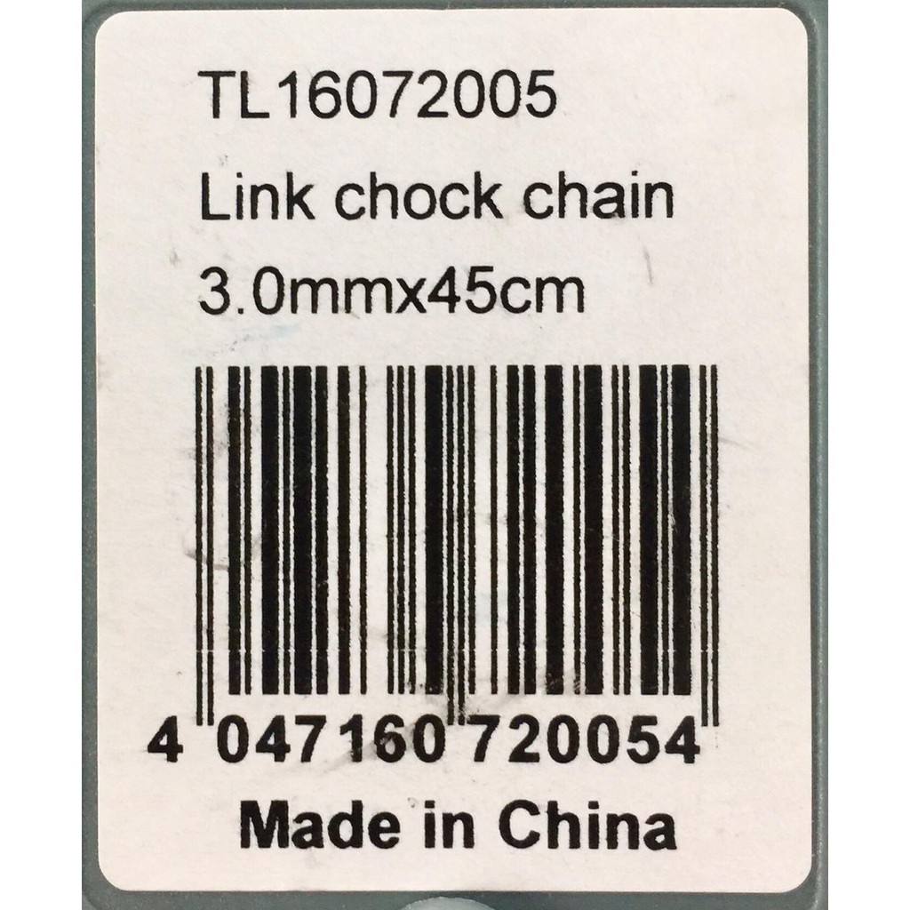 Rantai Leher Anjing Stainless Steel  Long Link Choke Chain 3mm