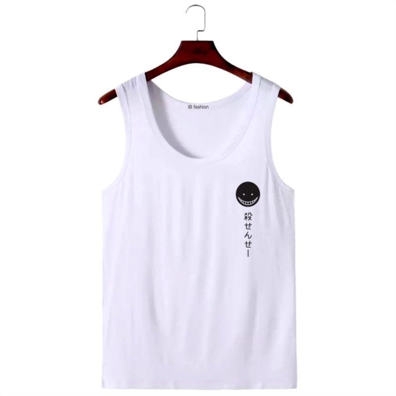 ((IB))KAOS SINGLET DEWASA/SMILE KOREA DIGITAL SABLON