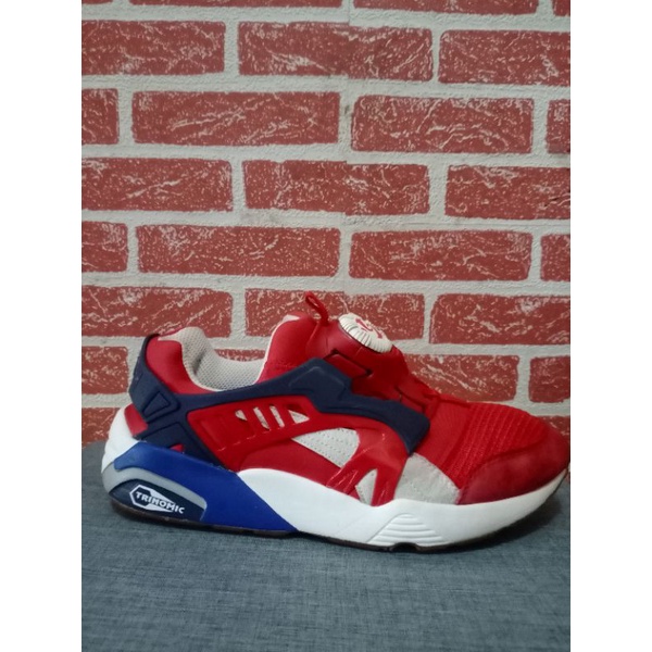 Sepatu puma trinomic slip on pakai putaran,second/bekas/preloved