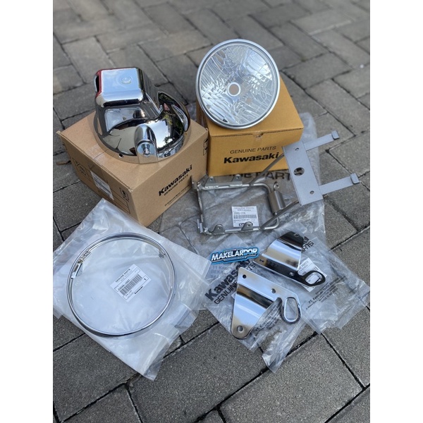 headlamp ninja set original baru ninja r ss new lampu ninja ss original  baru lampu ninja ss daymeke