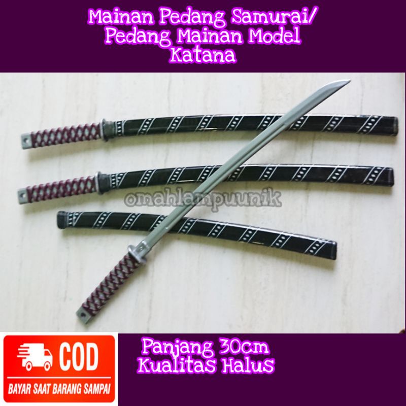 Mainan Anak Pedang Pedangan Samurai/ Pedang Mainan Katana Samurai Panjang 30cm