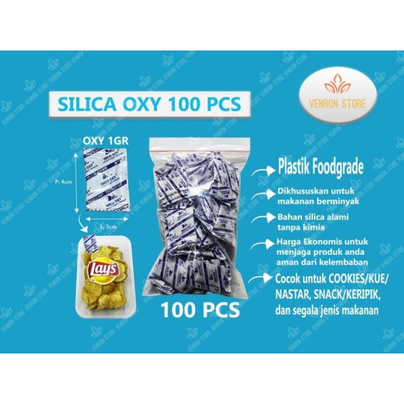 

Silica Gel Makanan | Paket 100pcs | OxyFree