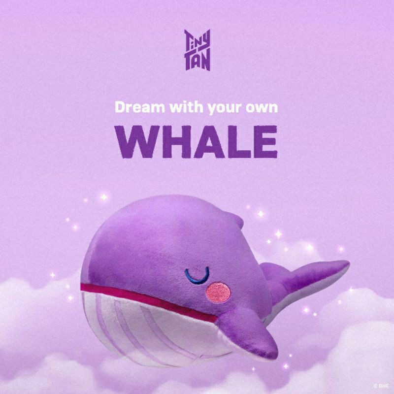 [UNOFFICIAL] BONEKA PLUSH WHALE BTS