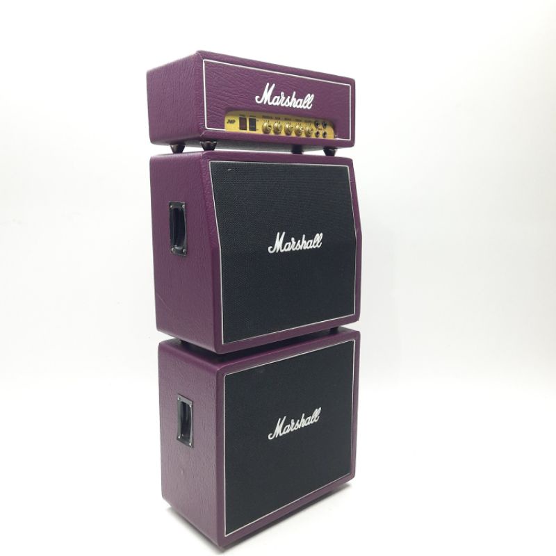 miniatur amplifier MARSHALL PURPLE  Head cabinet 3 tingkat hiasan pajangan rak dinding