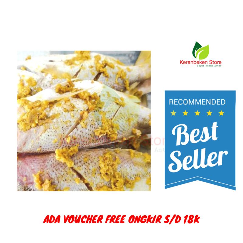 

ikan ekor kuning ungkep bumbu kuning 500gr tinggal goreng