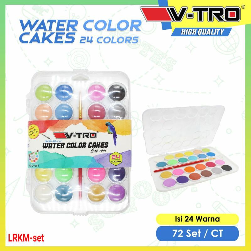 

Cat Air Watercolour Cake V-Tro 24warna