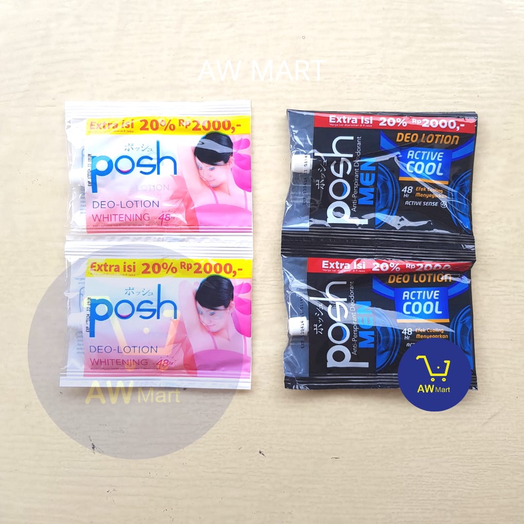 POSH DEODORAN DEOLOTION WHITENING Ecer Rp 2.000 (DARI PABRIK LANGSUNG!) JUAL PER SACHET