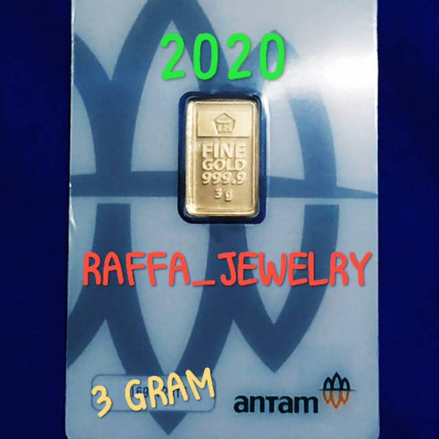 Logam Mulia ANTAM 3 gram cetakan 2020 original