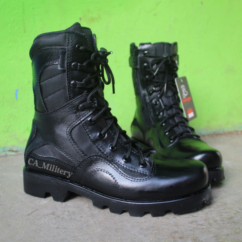 SEPATU PDL TNI POLRI KULIT ASLI SEPATU PDL TNI AD AU AL TACTICAL SATPAM SECURITY ORIGINAL CAANGGO MILITERY