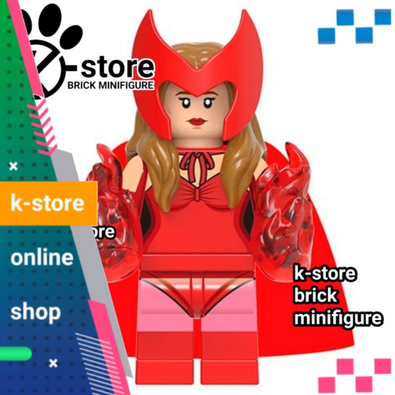 lego wandavision vision wanda halloween costume building block minifigure