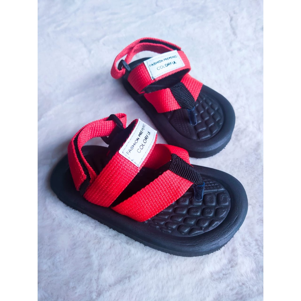 sandal baby gunung motif press