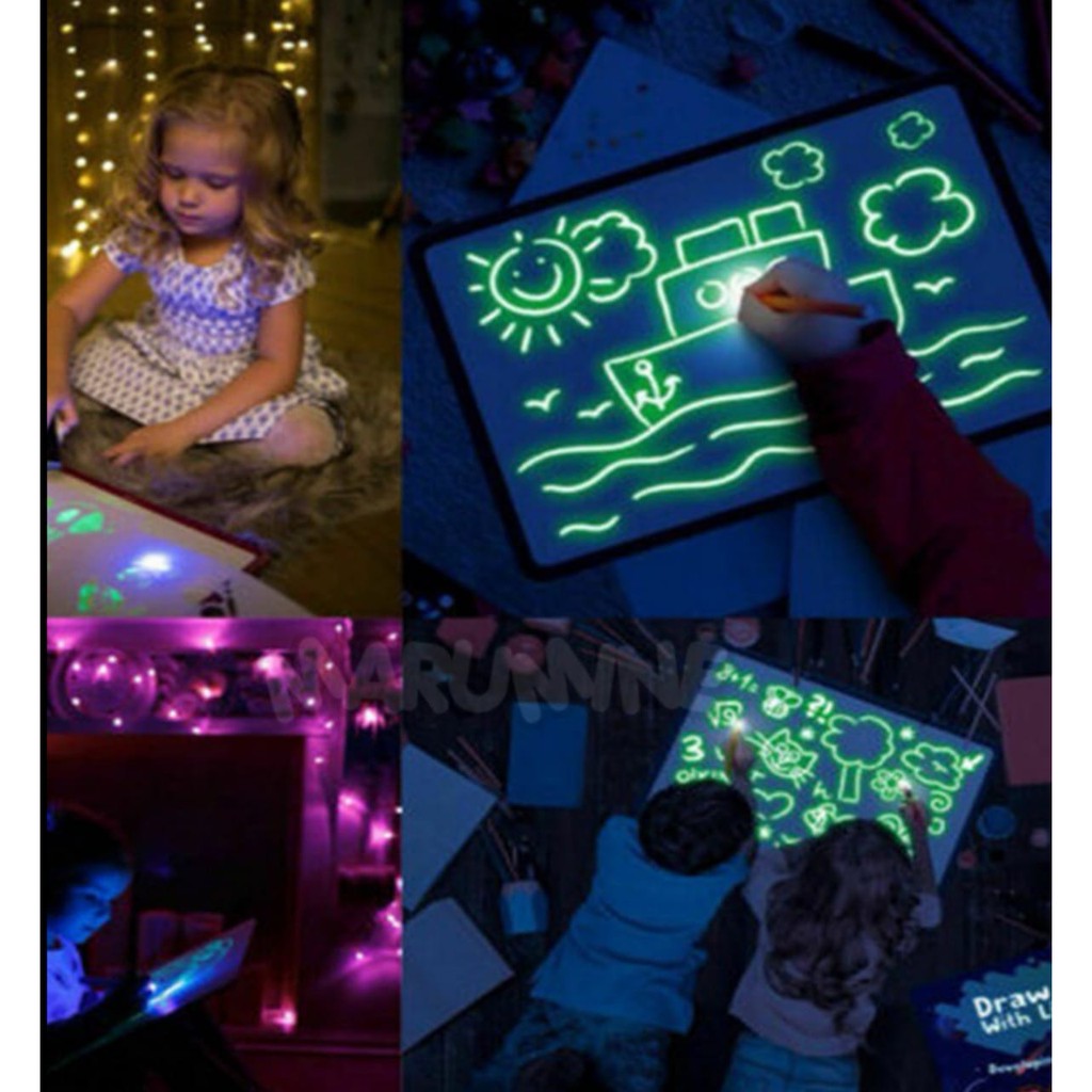 

Papan tulis gambar, glow in the dark