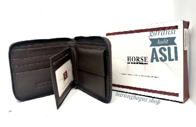 Dompet kulit asli pria wanita original Imperial Horse model seleting putar