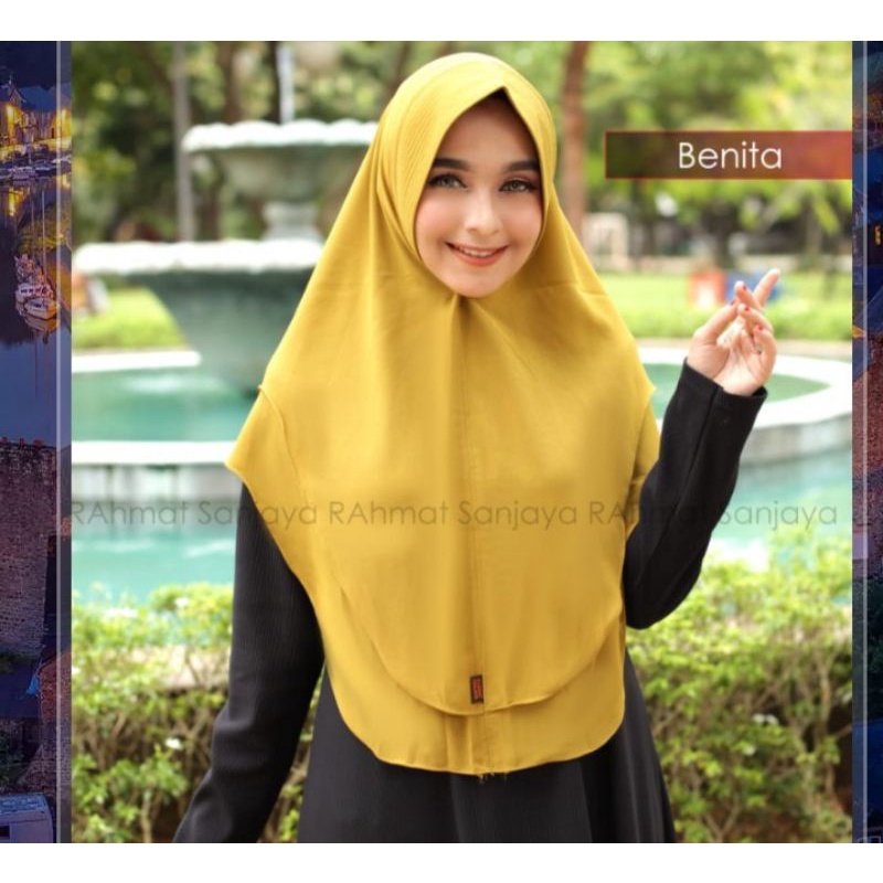 HIJAB OVAL 2LYAR STANDAR/BENITA OVAL 2LYAR STANDAR/KERUDUNG OVAL 2LYAR STANDAR