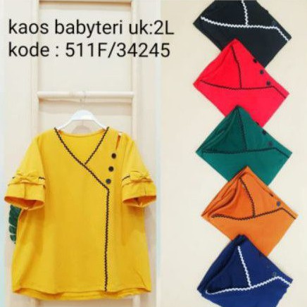 Blouse Bigsize 2L Kaos Jumbo Simple Polos 9