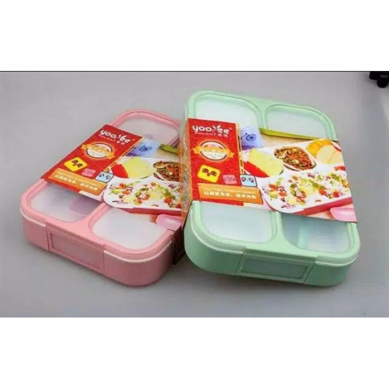Tempat Makan Anti Tumpah 4 Sekat Bento