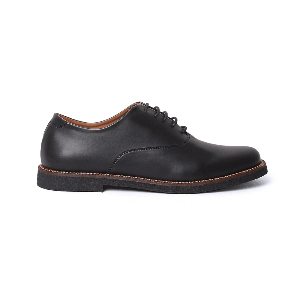 Wirken Oxford | Sepatu Pantofel Pria Hitam Klasik Kulit Men Lokal Original Footwear Ori | FORIND x FSTP