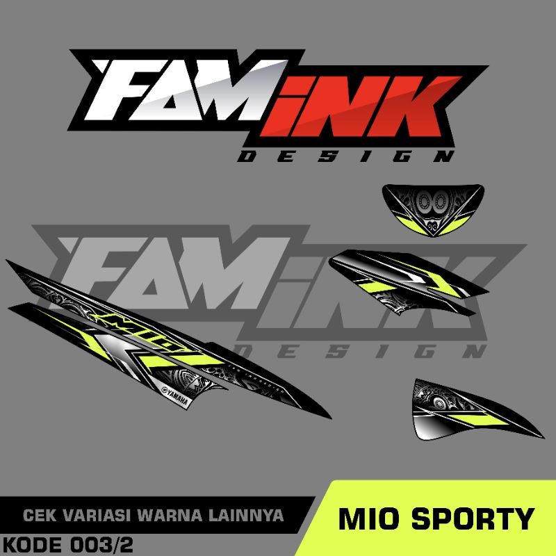 Stiker Mio Sporty, Decal Mio Sporty, Striping Mio Sporty