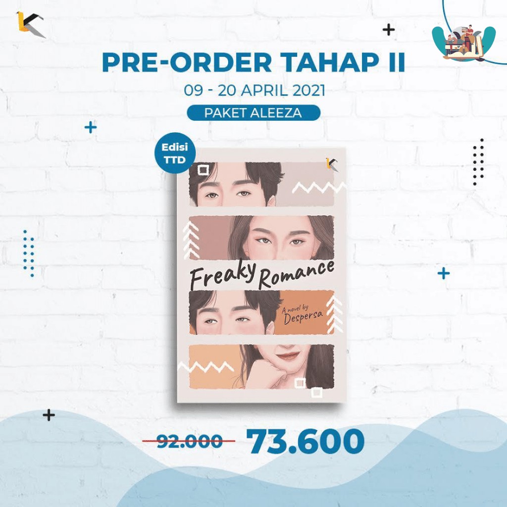 Novel FREAKY ROMANCE  & Woke Up As A Villainess Karya Despersa-BUKU AJA