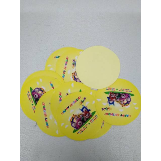 Stiker pudding custom karakter oddbods hompimpa party