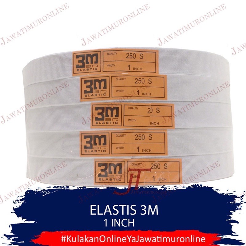 Elastis 3M 1 INCH - Elastic 3M 1 INCI - Karet Elastis 3M 2,5 cm