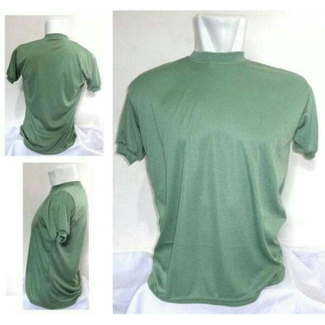 Kaos PDH Hijau - Kaos Menwa - Kaos Army - Kaos Dalam Hijau Army