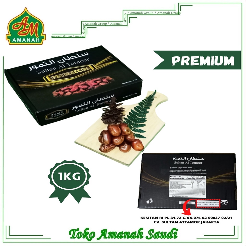 Kurma Khalas Sultan Al Tomoor 1kg - Kurma Kholas