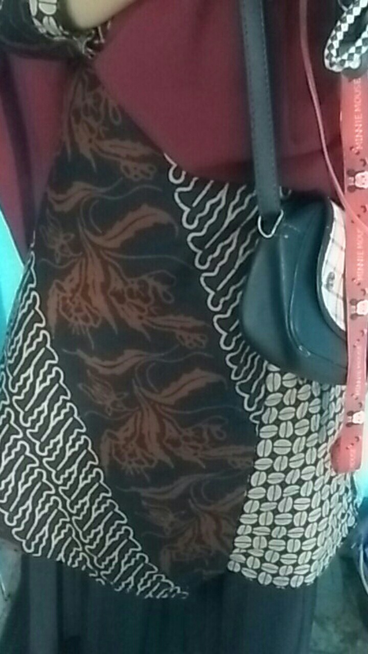 M-l-xl-xxl Batik Tunik Wanita Asj Sa Hrb026 Kenongo Pekalongan Sogan Tulis