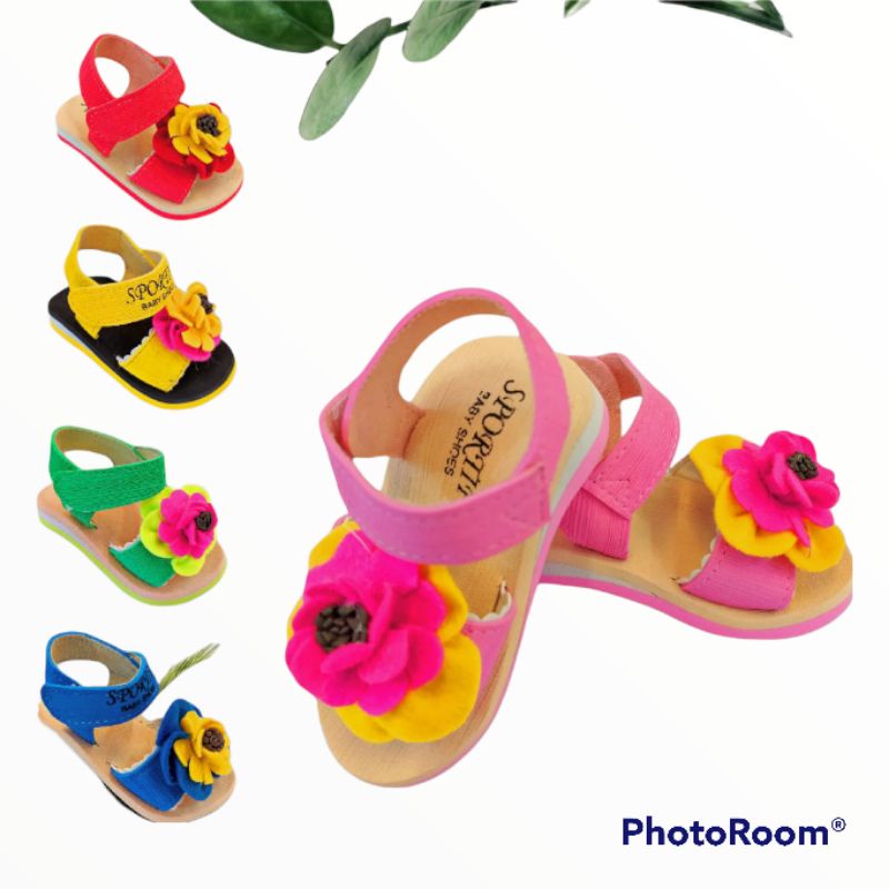 Sandal Gunung Bayi Perempuan Motif BUNGA MEKAR Promo New