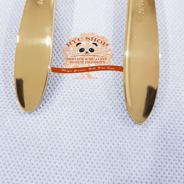 ➯ Sendok Makan Emas & Garpu Makan Emas 18-10 Stainless Steel JAPAN - SENDOK+GARPU ♩