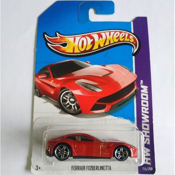hotwheels hot wheels ferrari f12 berlinetta merah hw showroom