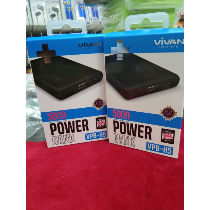 PowerBank Vivan Mini ATM VPB H5 5000mAh Original