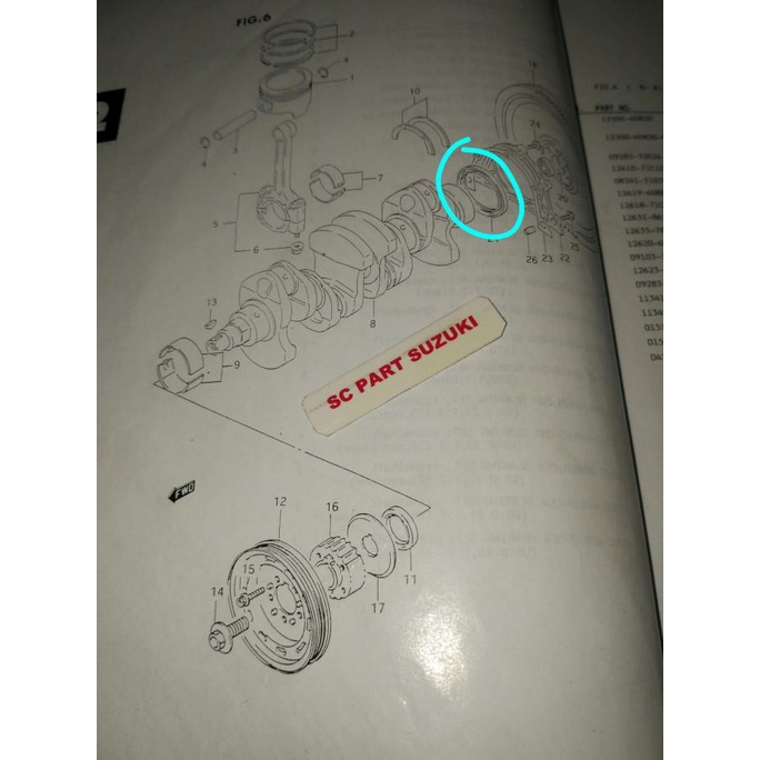 Oil Seal Sil Ker As Crankshaft Belakang Suzuki Apv.