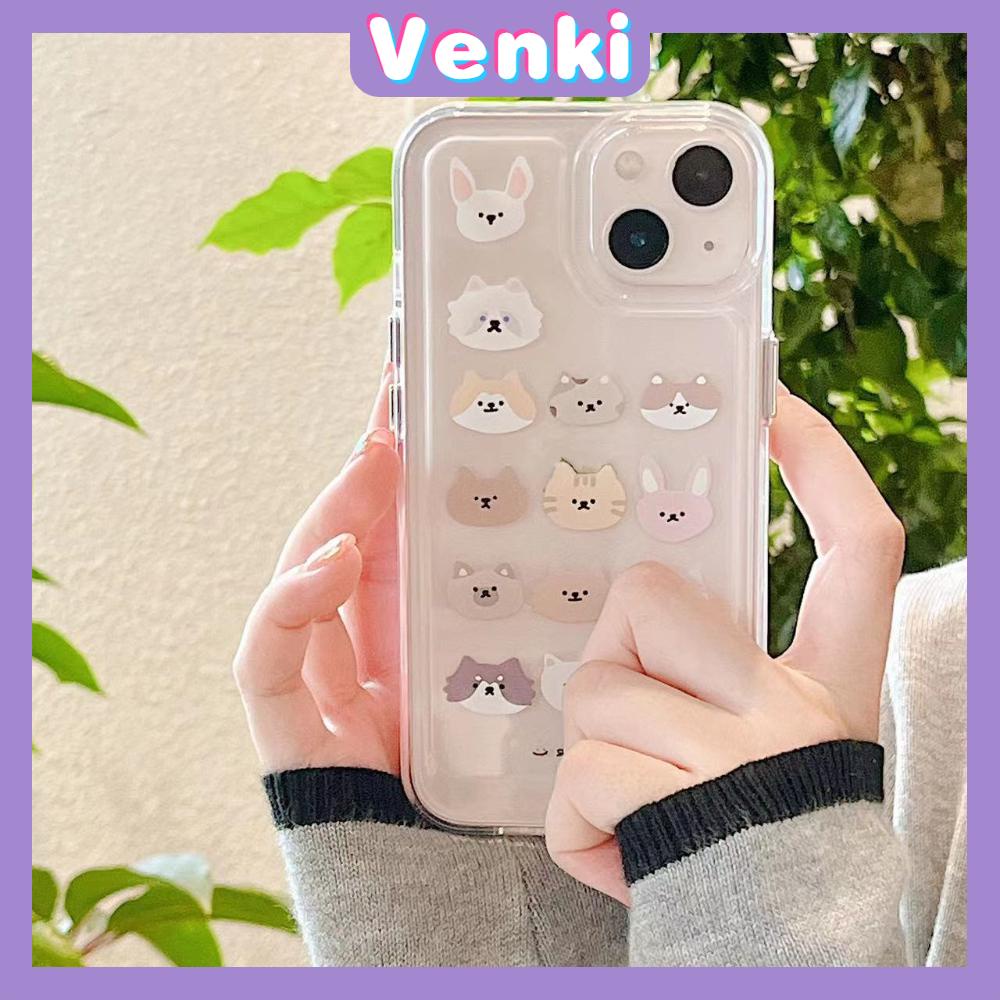 iPhone Case Silicone Soft Case Clear Case Space Case Shockproof Protection Camera Metal Button Cartoon Dog Compatible For iPhone 11 Pro Max 13 Pro Max 12 Pro Max 7Plus xr XS Max