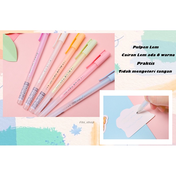 

Pulpen Lem Lem Kertas Lem Kertas Cair Lem Pulpen Shands Pastel Glue Pen