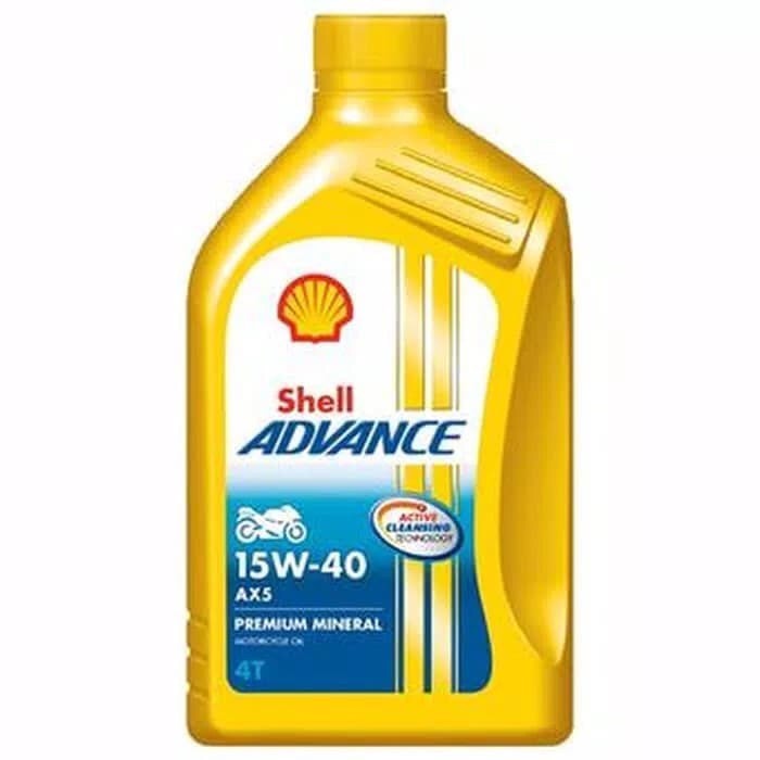 OLI MESIN MOTOR SHELL KUNING AX5 4T 800 ML 15W-40 ORIGINAL