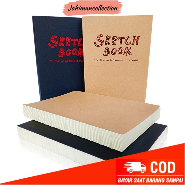 

✨ BISA COD ✨ POTENTATE SKETCH BOOK 120SH - BLACK COVER