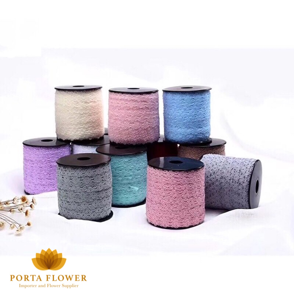 Ribbon renda RIBB-13/ 1 Roll Pita/Pita Kado/Pita Meteran Renda