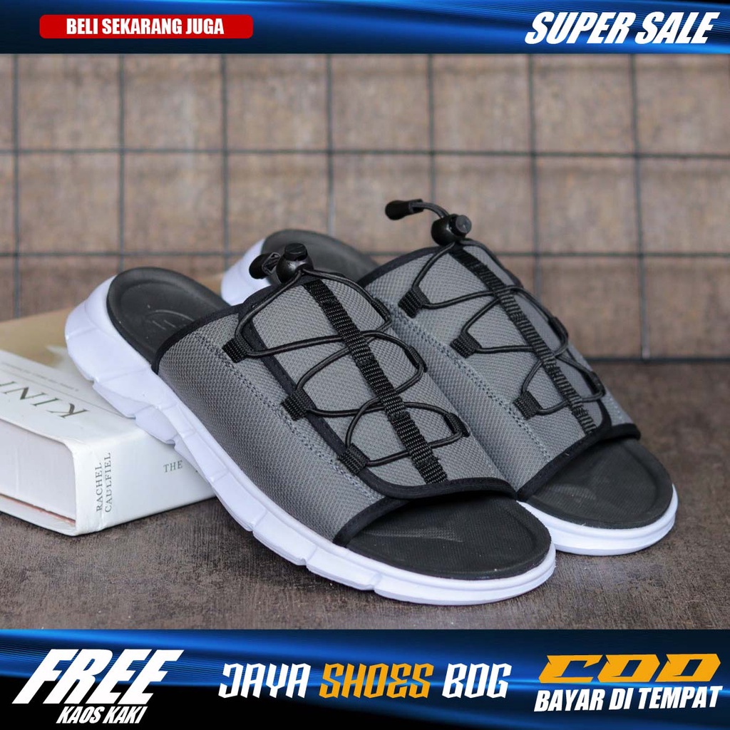 KOSA|Sendal Slide Pria Original Distro Sandal Slop Selop Cowok Simple Trendy Kekinian